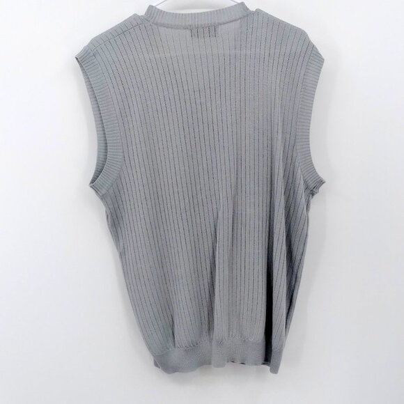 Carre Knit Sweater Vest Size L - Picture 3 of 5